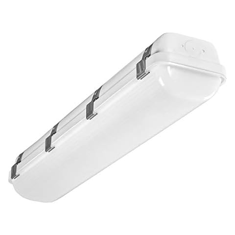LEDONE 2FT LED Vapor Tight Light, 0-10V Dimmable, 20W/25W/30W Selectable 3500K/4000K/5000K, IP66 Waterproof Outdoor Vapor Proof Light, UL DLC NSF Listed, 1PK Cover