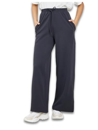 Image of Styli Women Track Pants | Mid-Rise Cotton Joggers & Flared Styles | Loose-Fit Comfort for Lounge, Travel Soft Fabric & Easy Wash