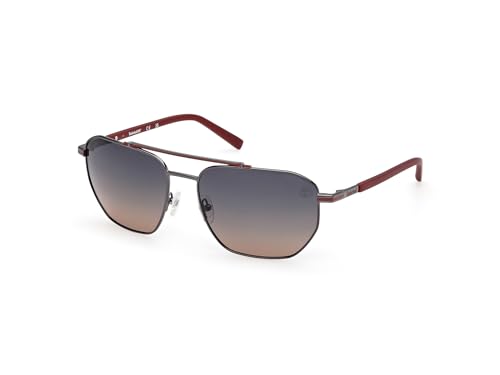 Timberland Herren Timberland TB00038 06D Sonnenbrillen Metall Grau Rauch Quadratisch Polarisiert