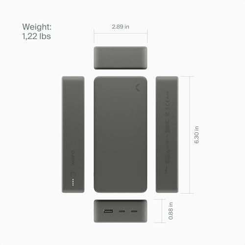 Clemm Power Bank 30K mAh con Cable 100W Tipo-C Triple Puerto miniatura 5