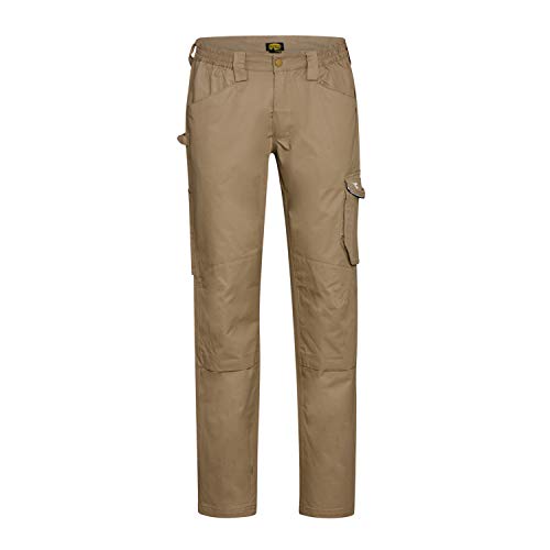 Performance Rock Light - Pantaloni da Lavoro in Cotone ISO 13688:2013, Beige Naturale, Taglia M