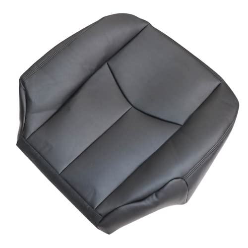 image for Priprilod Black Leather Driver Side Bottom Replacement Seat Cover Comp