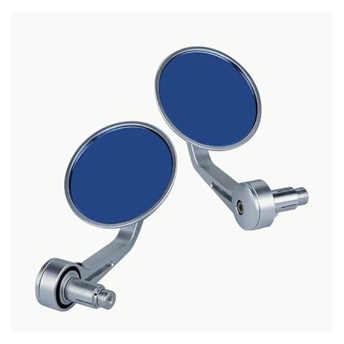 Rétroviseurs moto 22mm argent CNC universels pour guidon 7/8 de Suzuki