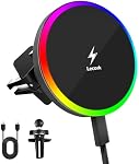 Lecork for Magsafe Car Mount Charger, 15W Air Vent Magnetic Wireles Car Mount Charger for iPhone 17 16 Pro Max Accessories, Car Phone Holder