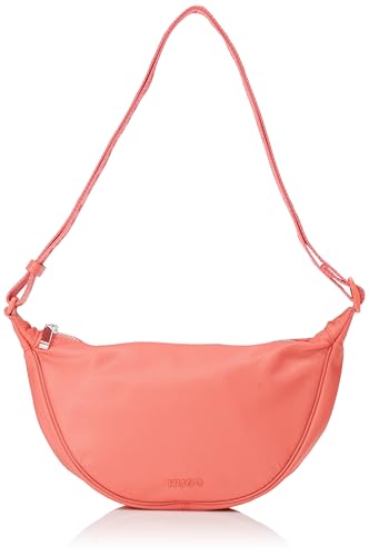 HUGO sac à épaule bandoulière Bel M. couleur corail vive et design compact compact
