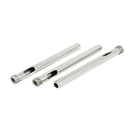 Broca para vidrio coated diamante 6 mm 3 piezas