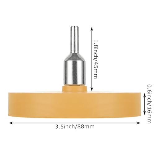 Image of 6 Pack 3.5in Decal Remover Eraser Wheel, Adhesive Remover Rubber Wheel Decal Remover for Drill Eraser Wheel Graphics Pinstripe Sticker Remover Car Decal Vinyl Tape Remover Tool