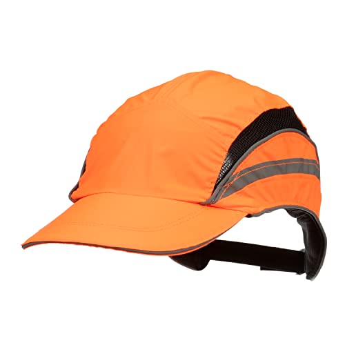 3M™ First Base™ 3 Anstoßkappe 2021875, Classic, Fluoreszierende Warnfarbe, Orange, Standard-Schirm, 70 mm