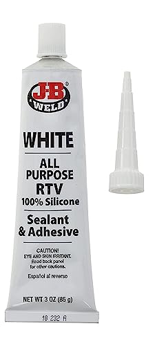 J-B Weld 31312 White All-Purpose RTV Silicone Sealant and Adhesive - 3 oz.