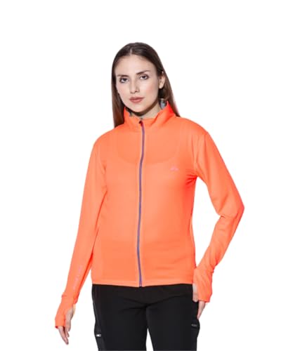 Image of BLUE TYGA SUNSCREEN JACKET Women's Travel Nylon Solid Plain Sports Summer Gym Workout Running Travel Trekking and Sunscreen Jacket for Women Nylon Winter Casual Wear