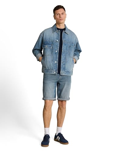 TOM TAILOR Denim Męskie spodenki jeansowe bermudy