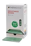 TheraBand Resistance Bands, 5 Foot, 30 Count Professional Latex Elastic Bands for Upper & Lower Body Exercise, Physical Therapy, Pilates, at-Home Workouts, Rehab, Heavy Green, Intermediate Level 1