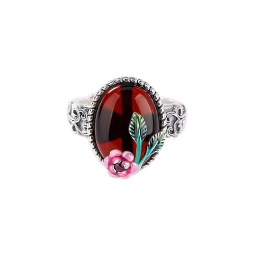 Seakeera S925 Silver with Natural Red...
