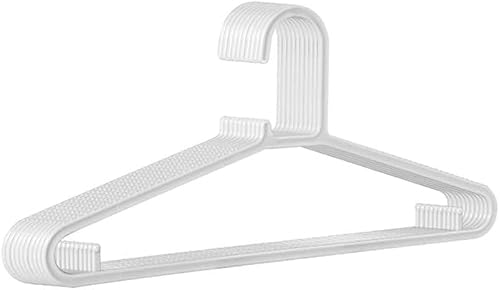HCZKIUJY Coat Hangers Adult 10 Pack Plastic Non-Slip Clothes Hangers Wardrobe Organiser Space Saving hangers for clothes non slip