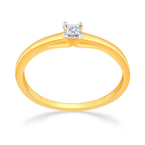 Malabar Gold and Diamonds 18KT Yellow Gold and Diamond Ring for W...
