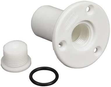 Moeller Transom Drain Plug Complete White 020303-10