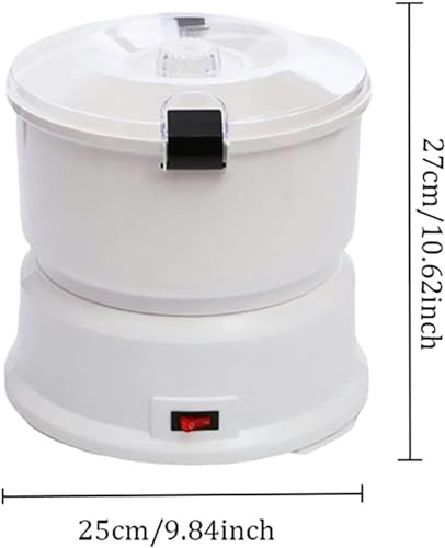 Elektryczna obieraczka do ziemniaków z pojemnikiem, obrotowa blokada bezpieczeństwa, obieraczka do warzyw, krajalnica elektryczna, pojemność 1 kg do szybkiego i wydajnego obierania i krojenia
