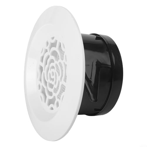 Diffuseur de plafond rond réglable avec écran anti-poussière pour une circulation de l'air propre dans la salle de bain, la cuisine et les espaces de vie (100 mm)