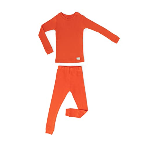 Laas 100% Organic Cotton Pajamas, Unisex, Girls, Boys, Snug Fitting Pajamas, 2-Piece set