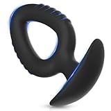 FLYSL Premium Analplug Buttplug für Frauen und Männer,Tragbare Silikon Analstöpsel Anal Plug Butt Plug Fetisch Masturbation,BDSM Sexspielzeug Analspielzeuge Anal Toy Schwarz (L)