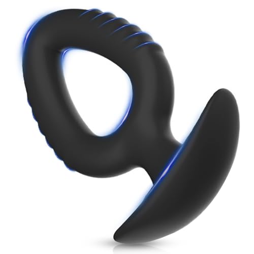 FLYSL Premium Analplug Buttplug für Frauen und Männer,Tragbare Silikon Analstöpsel Anal Plug Butt Plug Fetisch Masturbation,BDSM Sexspielzeug Analspielzeuge Anal Toy Schwarz (S)