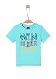 Themenshirt Fußball EM 2020 s.Oliver Junior Jungen 404.12.002.12.130.2022552 T-Shirt, Turquoise, 128/134/REG
