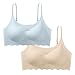 Generic Bras for Women No Underwire Fashion Comfortable Breathable Everyday Bras Full Coverage Seamless Sports Bra, X-Large, 06-blue
