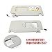 Front Sun Visor with Makeup Mirror Compatible for VW Volkswagen Golf MK7 2013-2017,Passat B8 Sports Van 2016-2021,T-Cross T-ROC CC 2018-2020,Jetta MK7 2019-2021,Gray (Pair Left & Right Side)