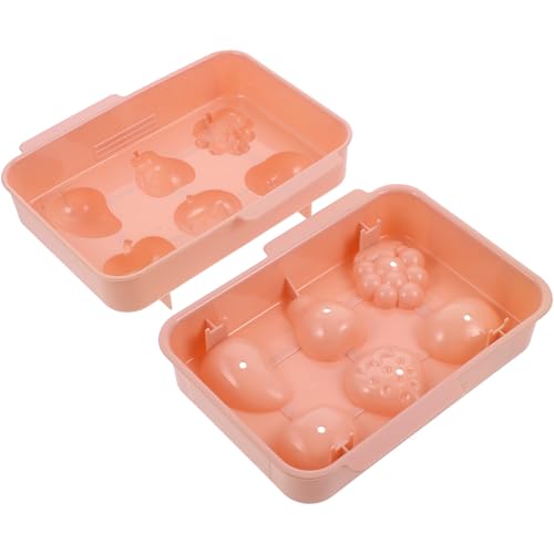 Molde para cubitos de hielo forma frutas Uonlytech rosa miniatura 1