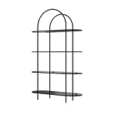 Construction robuste : fabriquée à partir de fer et de bois de haute qualité, cette vitrine d'appoint assure durabilité et longévité. Avec un design robuste, cette armoire est parfaite pour présenter vos articles préférés tout en offrant un rangement fiable pour votre maison. Idéal pour tout espace de vie, il allie style et fonctionnalité de manière harmonieuse.