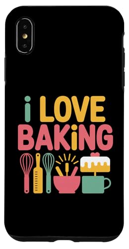 I Love Baking Whisk スパチュラ ケーキ 楽しい スマホケース iPhone XS Max 用
