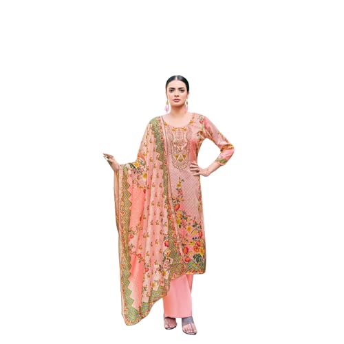 Robe en coton Peach Zam haut de gamme avec broderie diamant chic