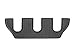 WeatherTech Custom Fit FloorLiners for Tesla Model X - 3rd Row (448693), Black