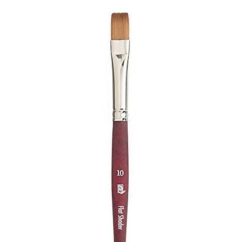 Image of Princeton Velvetouch, Series 3950, Paint Brush for Acrylic, Oil and Watercolor, Flat Shader, 10