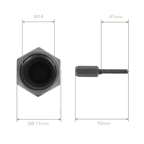 PRODIAMANT Hartmetall Fugenfräser 8 mm Schneidenlänge 47mm für Winkelschleifer Mörtelfräser mit M14 Gewinde
