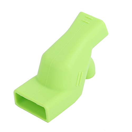 Image of Silicone Faucet Extender, Bathroom & Kitchen Sink Faucet Extender Dual Spout Hand Wash Helper with Water-Saving Design Universal Faucet Cover Easy Tool-Free Installation (Green)