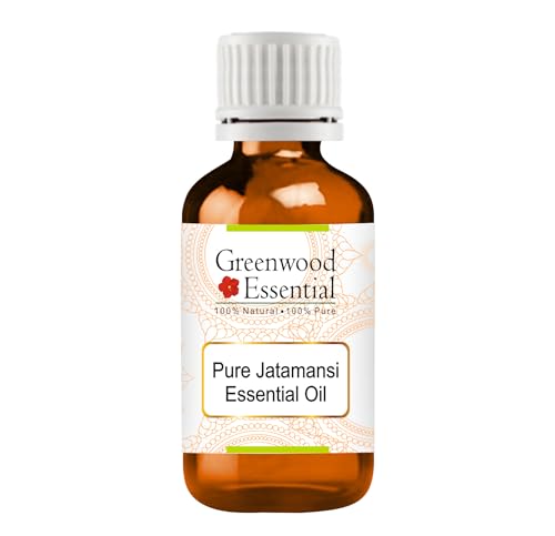 Greenwood Essential Jatamansi (Spikenard) Essential Oil (Nardostachys jatamansi) Pure | Non-Sticky | Non-greasy | Lightweight | Men & Women | All Skin Types | Steam Distilled 5ml