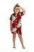 Hawaii Hangover Boy Aloha Luau Shirt Cabana Set in Pineapple Garden Burgundy 2 Year Old