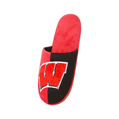 Image of FOCO Oklahoma Sooners NCAA Mens Team Logo Staycation Slippers