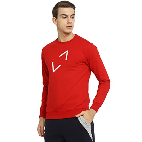 Image of YUUKI-Mens Poly PT RN Sweat-RED