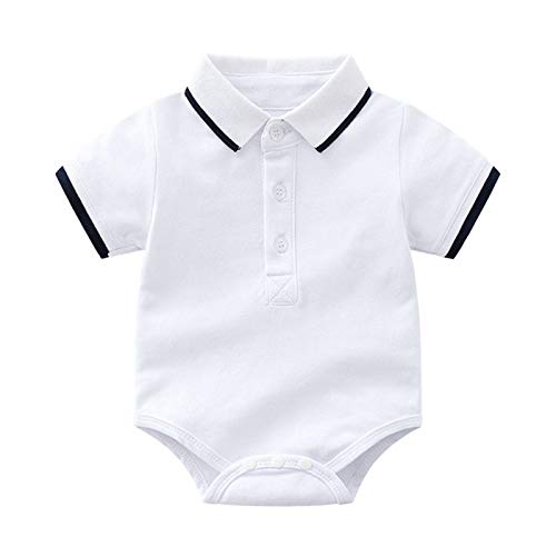 Baby Boy Clothes Girl Summer Outfits Solid Polo Short Sleeve Bodysuit Romper Shorts Tops Newborn Infant 2pcs Set2