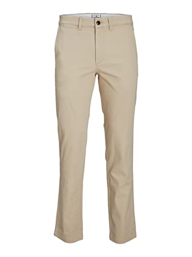 Jack & Jones JPSTOLLIE JJDAVE AKM Pantalon Chino, Beige, 30W x 32L Homme