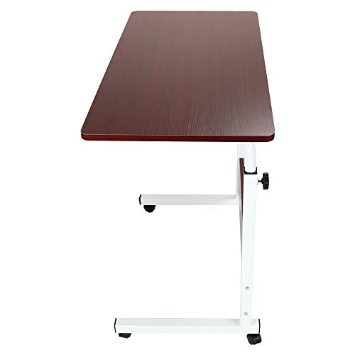 Lavany Laptop Standing Table,Mobile Computer Desk,DIY Mobile Adjustable Height Overbed Table,Bed Side Table,Foldable