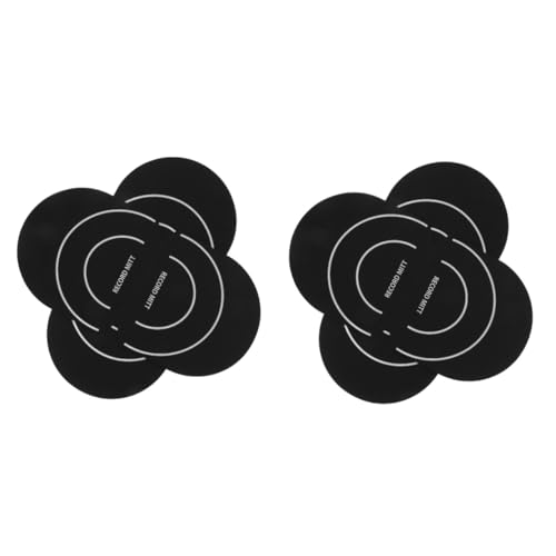 Vaguelly 4個ビニールレコードクリーナーミット 防静電気 レコードプロテク