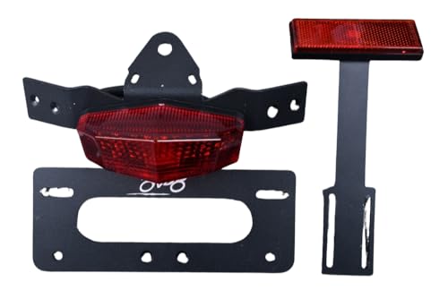 Support de plaque moto AVDB avec catadioptre rouge pour Vulcan S EN650 - 6