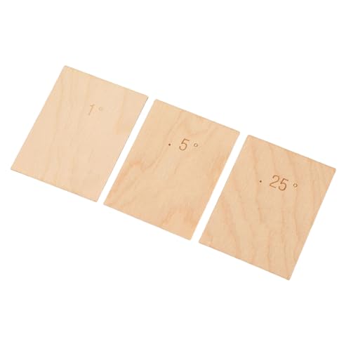 Fafeicy - Fafeicy Cale de Manche de Guitare en Bois d'érable, Outil de Plaque Solide, 3 Pièces pour la Fixation des Boulons, Conique 0,25 0,5 1 degré pour Telecaster et électriques