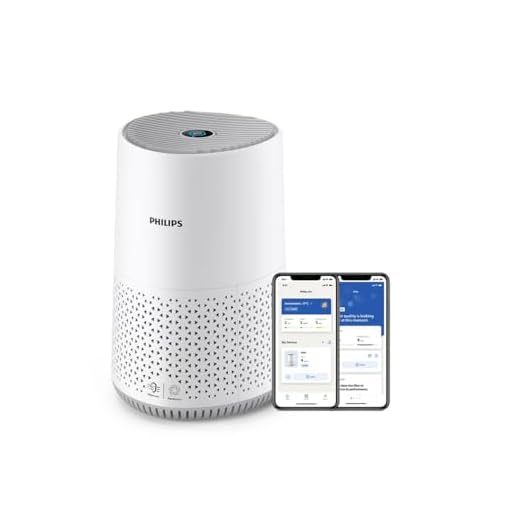 Philips Luftreiniger 600-Serie, energieeffizient mit Smart Sensor, Für Allergiker, HEPA-Filter entfernt 99,97% der Schadstoffe, Deckt bis zu 44 m2 ab, App-Steuerung, Weiß (AC0651/10)
