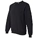 Fruit of the Loom Men's Sofspun Fleece, Sweatshirt-Black, Large
