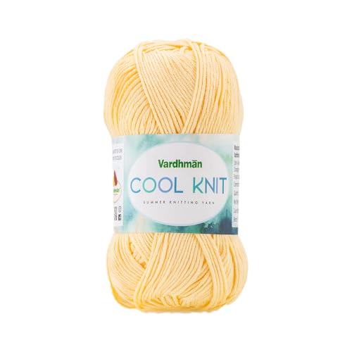 Image of Vardhman Cool Knit All Season Lightweight Poly Viscose Yarn | Pack-1