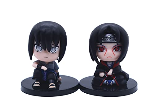 4 Anime Characters Itachi Sasuke Figure Set #TOP2